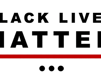 #BLACKLIVESMATTER message - animated video sequence