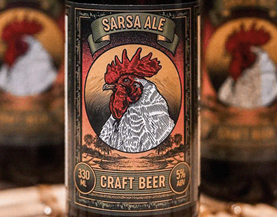 Sarsa Ale Craft Beer Label