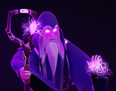 3D Stylized Wizard Character