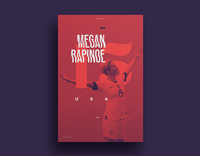 Poster Megan Rapinoe USA, 30 days one player.