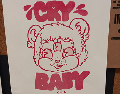Cry Baby Club Serigraph