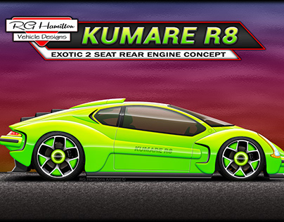 "KUMARE R8" Exotic 2 seater rear engine concept
