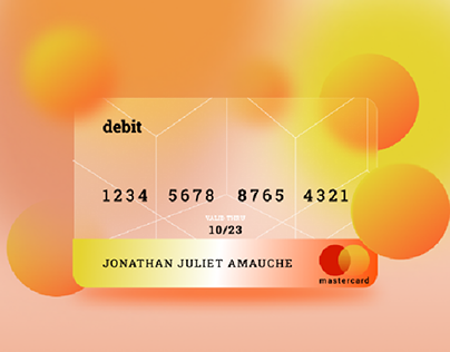 Glassmorphic Debit Mastercard