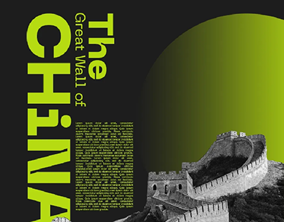 The Great Wall of China poster design