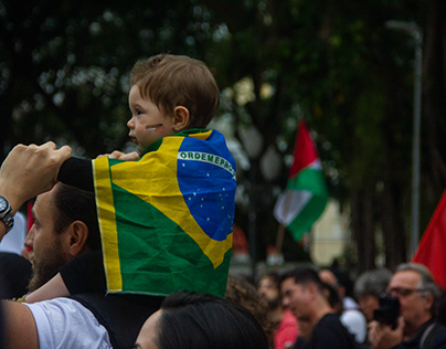 Protesto pró-Palestina em Florianópolis