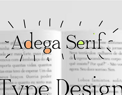 Tipografia Adega Serif Regular