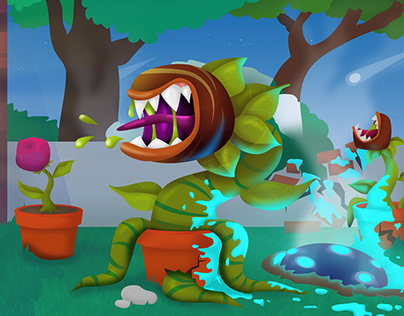 Vector Illustration: Monster Plant