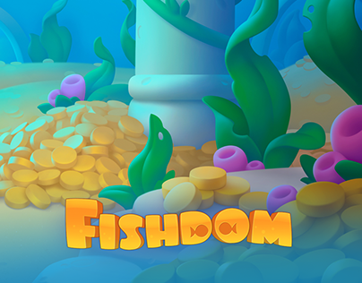 Backgrounds concept for game project Fishdom