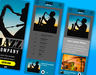 Jazz Album - UX Design