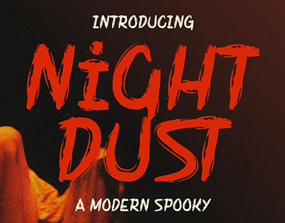 Night Dust - Modern Spooky Font