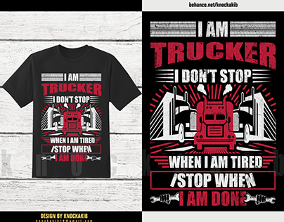 Trucker | Truck Driver T-Shirt Design