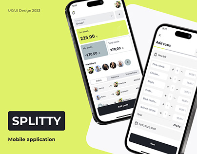 SPLITTY - Bill splitting mobile app