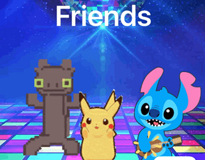 Friends of Toothless, Pikachu, and Stitch