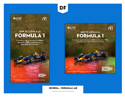 GNP + Automotriz Riviera + Formula 1 AD