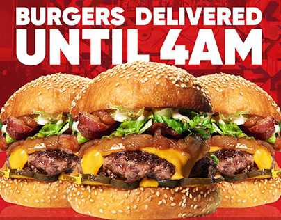 Burger UrWay Delivery Poster