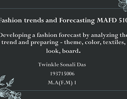 Fashion Trends and Forecasting Report S/S 2020