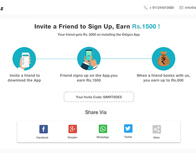 Refer and Earn Page