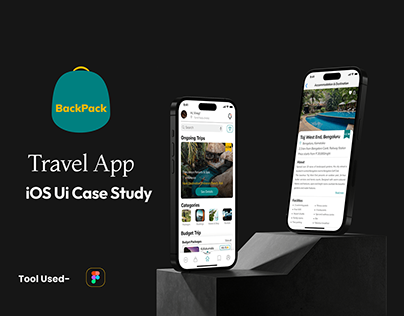 iOS Ui Case Study- Backpack(Travel App)