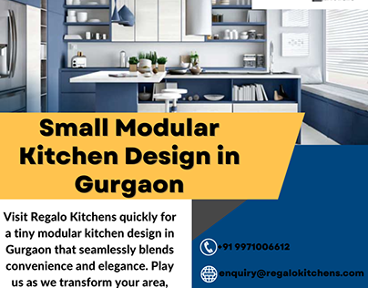 Small Modular Kitchen Design in Gurgaon