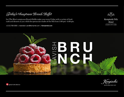 Kempinski Friday Brunch magazine ads