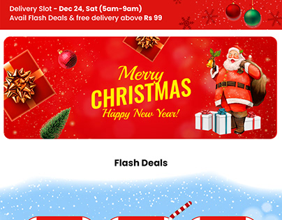 Christmas Landing page design - Mobile/Website