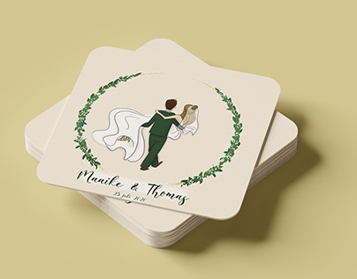 Wedding card Maaike & Thomas