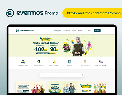 Evermos Promo Web Design & Web Development 2023
