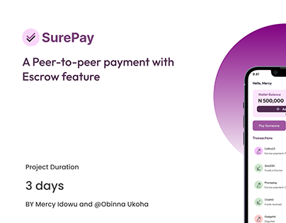 Escrow payment feature