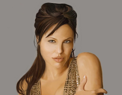 Angelina Jolie Digital Painting