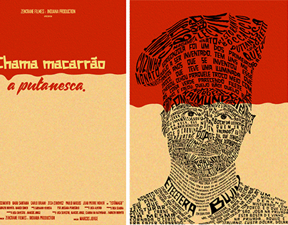 cartaz e retrato tipográfico_filme estômago (2007)