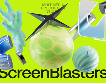 ScreenBlasters — Design & website made via Readymag
