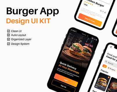 Burger App Design UI KIT
