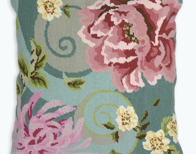 Shop Anchor Cross Stitch Cushion Kit Floral Swirl