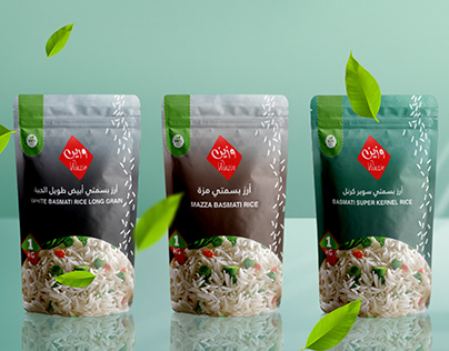 Basmati Rice Pouch packaging Design