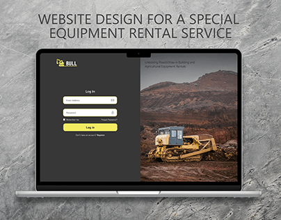 Website Design For A Special Equipment Rental Rervice