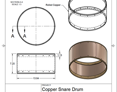 Copper Snare Drum