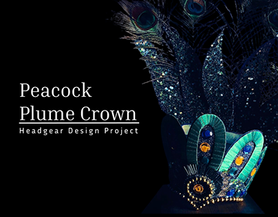 peacock crown headgear