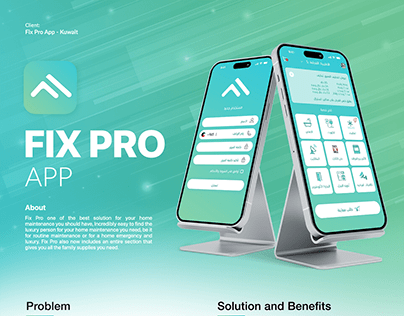 Fixpro Mobile app UI UX