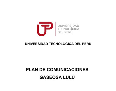 Plan de comunicaciones Lulú