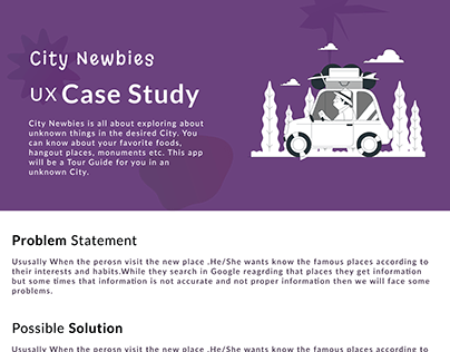 City Newbies - UX Case Study