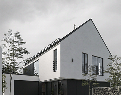 Designer house with greening