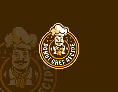 Donut Chef Recipe Logo Design