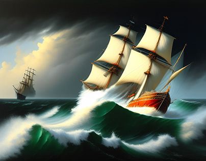 MAINPULATION 00- Ships - art - digital painting.