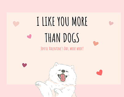 V-Day Card Dog