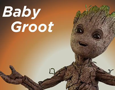 Baby Groot_low poly