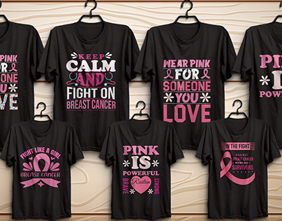 Breast cancer t-shirt design