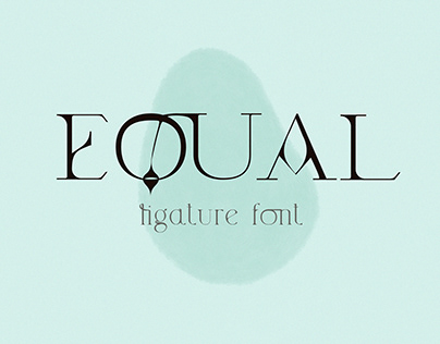 Equal. Ligature Modern Font