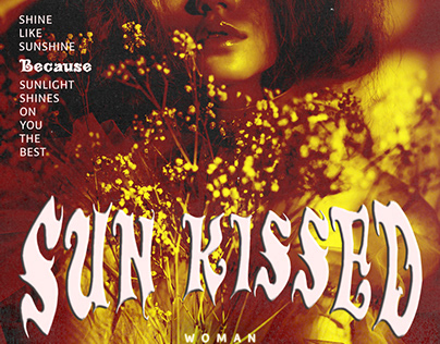 Sun kissed - poster design/mazagine cover design.