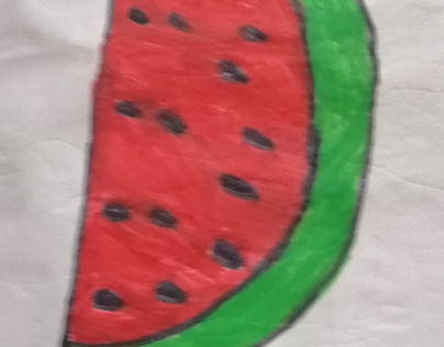 How to draw watermelon
