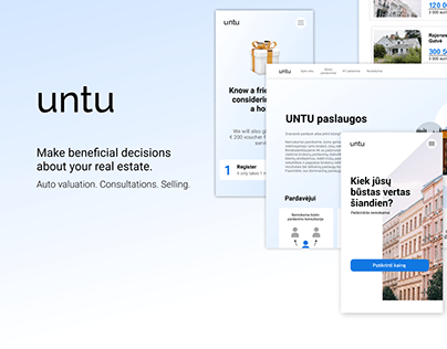 UNTU – UX/UI real estate platform